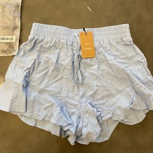 French style blue shorts size small
